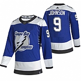 Tampa Bay Lightning 9 Tyler Johnson Blue Adidas 2020-21 Reverse Retro Alternate Jersey Dzhi,baseball caps,new era cap wholesale,wholesale hats